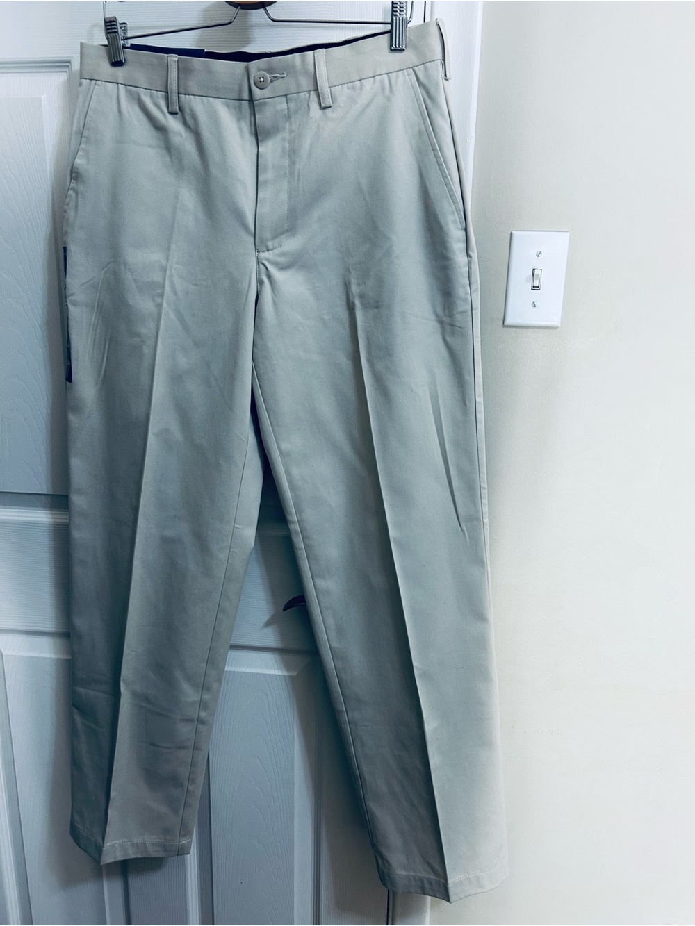 croft & barrow Men’s Light Gray Flat-Front Dress Pants